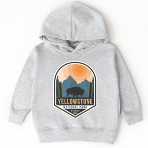 The Juniper Shop Yellowstone National Park Badge Toddler Hoodie - 1 of 4