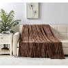 Plazatex Chevron Braided Stylish Soft Comfortable and Lightweight All Seasons Blanket King Choclate - 3 of 4