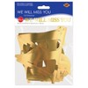 Beistle Foil We Will Miss You Streamer, 5.5" x 6' 6", (2/Pkg) Gold - 3 of 4