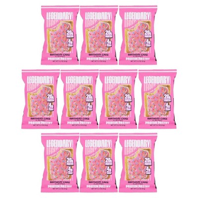 Legendary Foods Birthday Cake Flavored Protein Pastry -  10 bars, 2.2 oz