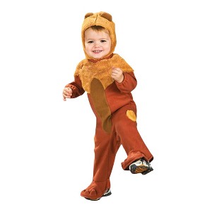 Ruby Slipper Sales Co., LLC (Rubies) Wizard Of Oz Cowardly Lion Romper Costume Baby 6-12 Months - 1 of 4
