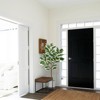 Artificial Fiddle Leaf Fig Tree, Faux Ficus Lyrata Plant with Leaves for Indoor Outdoor Home Office Decor, Green - 3 of 4
