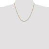 Black Bow Jewelry 1.8mm, 10k Yellow Gold Lightweight D/C Rope Chain Necklace - 2 of 4