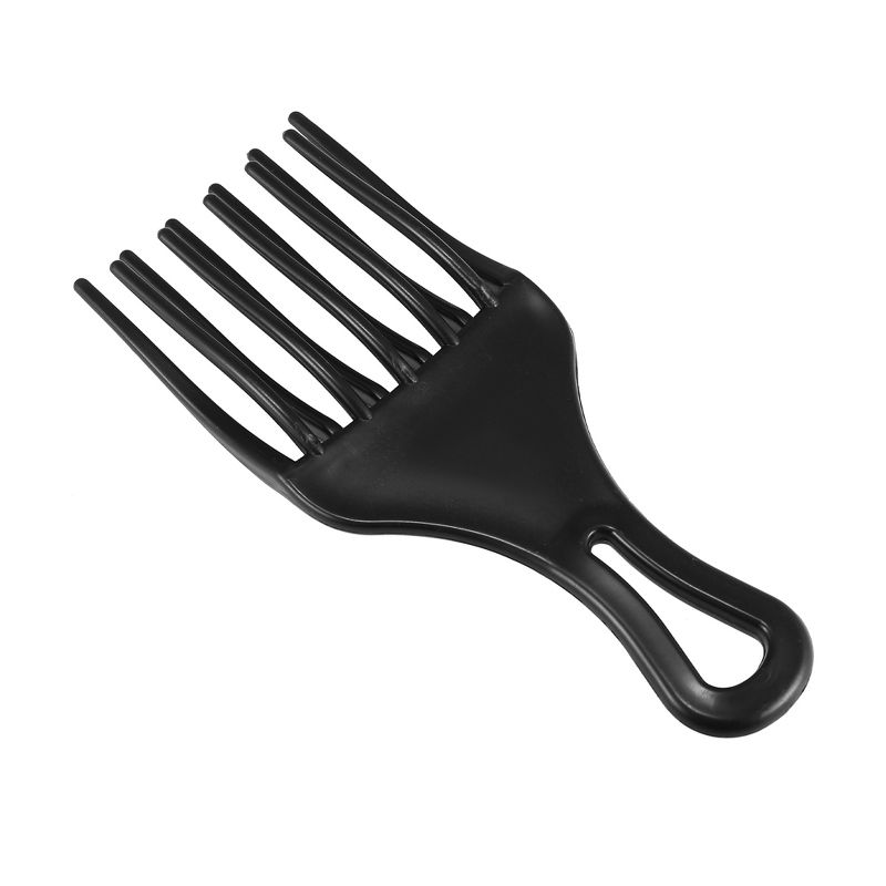 Unique Bargains Afro Hair Pick Comb Hair Fork Comb Hairdressing Styling Tool for Curly Hair for Men Women Plastic, 1 of 5