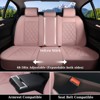 Coverado Car Seat Covers Front and Rear Faux Leather Seat Protector Accessories Universal Fit Most Vehicles - 4 of 4