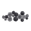 Contemporary Ornamental Wall Decor Silver - Olivia & May: Metallic Black Finish, Modern Style, Indoor - 3 of 4