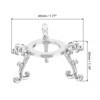 Unique Bargains Metal Sphere Elegant Photography Props Crystal Ball Stand 2 Pcs - 2 of 4