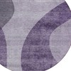 Purple Lavender And Eggplant Abstract Washable Indoor Outdoor Area Rug - 4 of 4