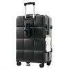 Whisen 3-Piece ABS Hardside Luggage Set with 360° Spinner Wheels, Textured Finish, Side Hooks, Built-in Cup Holder - 2 of 4