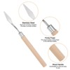 Unique Bargains Stainless Steel Wood Handle Flexible Polished Painting Knife 4 Pcs - 4 of 4