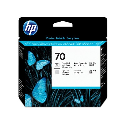 HP Inc. 70 Photo Black and Light Gray DesignJet Printhead, C9407A