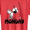 Women's - Peanuts - Lucy Monday Short Sleeve Graphic T-Shirt - 2 of 4