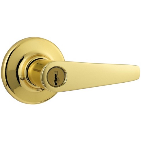Kwikset 462dl Maximum Series Delta Storeroom Keyed Entry Door Knob Polished Brass