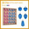 Unique Bargains Glass Decorative Hanging Tree Ornament Balls 1"-1.5" 25 Pcs - 3 of 4