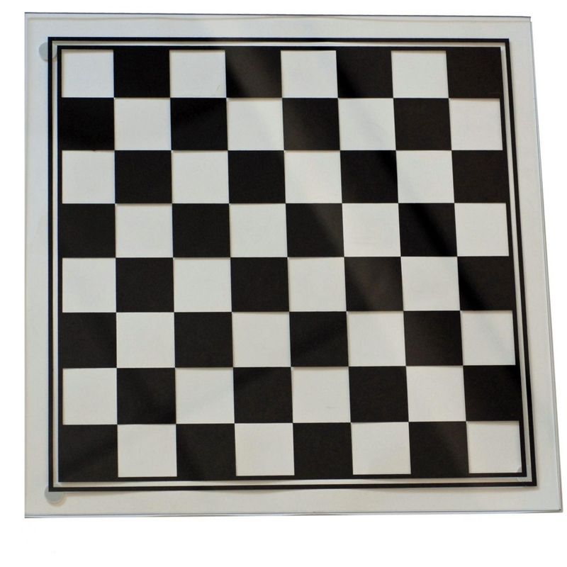 WE Games Black and Clear Glass Chess Set, 13.75 in. Board, 3 in. King, 4 of 6