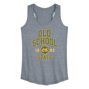 Women's - Instant Message - Old School State Graphic Racerback Tank - 1 of 4