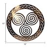 Slickblue Celtic Metal Wall Art – 12" Round Hanging Decor in 8 Irish Designs & 4 Finish Options for Home - 3 of 4