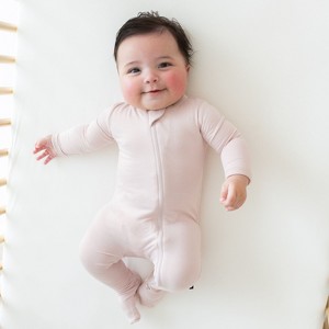 Kyte Baby Zippered Footie in Blush - 1 of 4