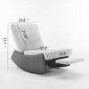 Runesay Gray Modern Rocking Chair Recliner - 2 of 4