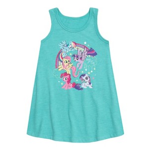 Girls' - My Little Pony - Brave Girls Club Graphic Sleeveless Aline Dress - 1 of 3