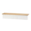 Ribbed Wood Wall Shelf (Set of 2) - 2 of 3
