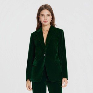 Women's Velvet Blazer - A New Day™ - 1 of 4