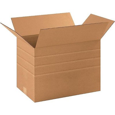 The Packaging Wholesalers 17.25x11.5x12 Corrugated Multi Depth Boxes BS171112RMD