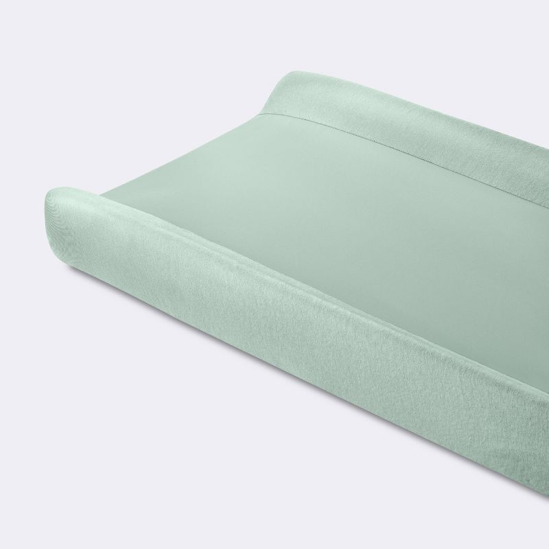 Wipeable Changing Pad Cover - Solid Sage Green - Cloud Island&#8482;, 1 of 5