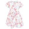 Hudson Baby Infant and Toddler Girls Cotton Dresses, Bright Pink Flower Field - 3 of 4
