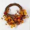 Nearly Natural 26-in Autumn Artificial Cornucopia Fall Wreath - 3 of 4