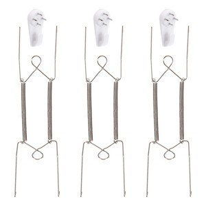 Unique Bargains Stainless Steel Invisible Design Wall Decorative Plate Hanger - 1 of 4