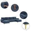 Karl Home |110 in. W Pillow Top Arm 3-Piece U-shaped Chenille Sectionals in Beige - 3 of 4