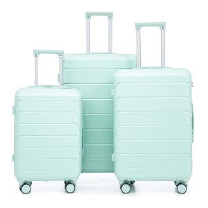 Kumasinova 20"24"28"Hardshell Luggage Sets,3Pcs Durable ABS Spinner Suitcase with TSA Lock,Airline-Approved Checked Travel Suitcases - 1 of 4