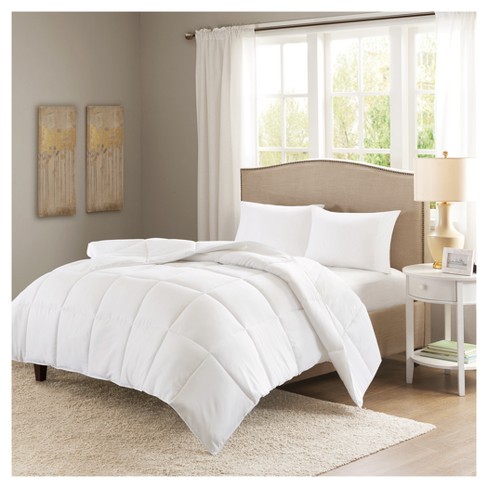 full size bed comforter white