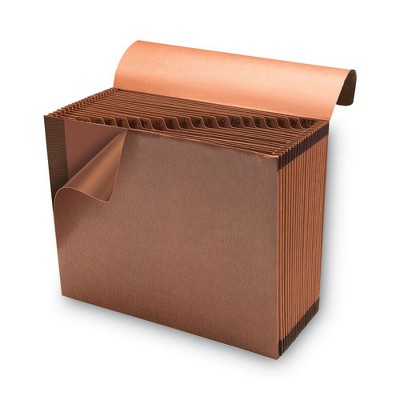 Rustic Brown 12" x 10" Rope Paper Expanding File Organizer, A-Z Tabs