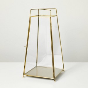 Brass Finish Lantern Large - Hearth & Hand™ with Magnolia - 1 of 4