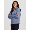 RBX Active Women's Regular Length Adjustable Mock Neck Quarter Zip Pullover Cotton Blend Fleece Sweatshirt with Zipper Pockets - 3 of 4