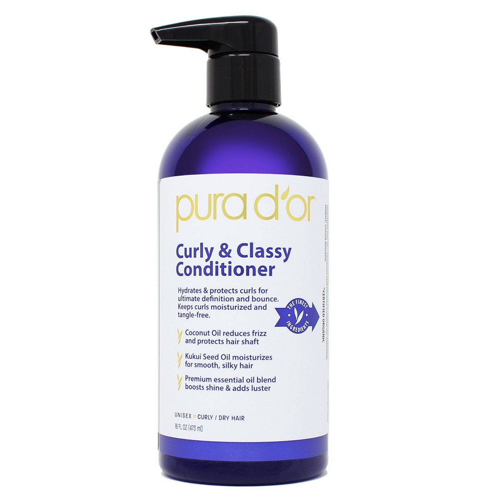 Photos - Hair Product Pura Dor Pura d'or Curly & Classy Conditioner - 16 fl oz 