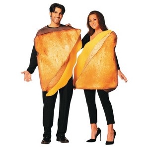 Imposta Costumes Adult Grilled Cheese Sandwich Couples' Costume Bodysuits Orange One Size - 1 of 4