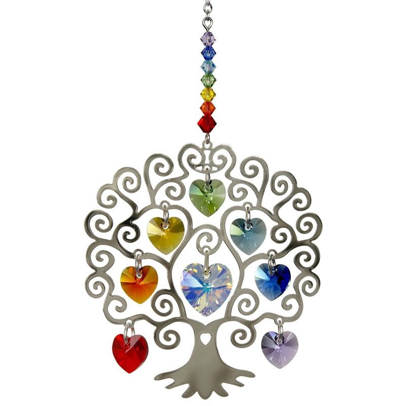 Woodstock Crystal Suncatchers, Crystal Tree of Life, Crystal Wind Chimes For Inside, Office, Kitchen, Living Room Décor, 4"L, 4 of 8