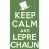 Women's Lost Gods St. Patrick's Day Keep Calm and Leprechaun Racerback Tank Top - 2 of 4