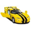 KiNSMART - Dodge Viper GTR-S 1:36 Scale 5" Die Cast Metal Model Toy Super Sports Race Car (Yellow) - 3 of 3