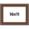 PosterPalooza | Traditional Brown Picture Frame - UV Acrylic, Backing Board, Hanging Hardware Included - 2 of 4