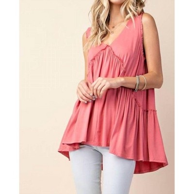 Women's Frilly Swing Tank Top - KORI
