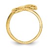 Black Bow Jewelry Double Heart Toe Ring in 14 Karat Gold - 2 of 4