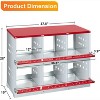 Chicken Nesting Box, Easy Egg Collection Large Vented Holes Chicken Coop Equipment with Vented Holes, Heavy Duty Chicken Nesting Boxes for Hens,Ducks - 2 of 4
