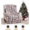 Elegant Comfort Super Soft Christmas Prints Blanket Home D¨¦cor, Warm Cozy Throws for Winter Bedding. - 2 of 4