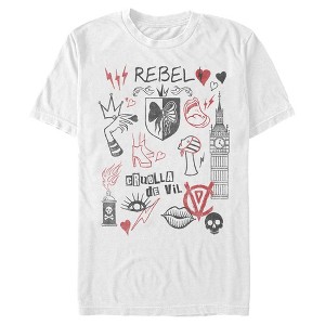 Men's Cruella Rebel Icons T-Shirt - 1 of 4