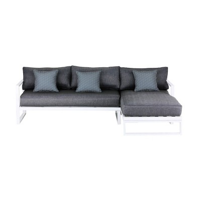Paloma Outdoor Sectional - White - Adore Decor