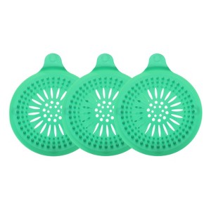 Unique Bargains Silicone Flexible Washable with Suction Cups Tub Drain Stopper 3 Pcs - 1 of 3